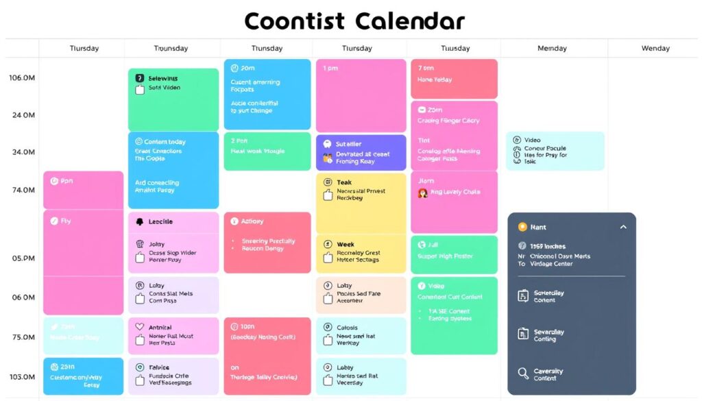 content calendar